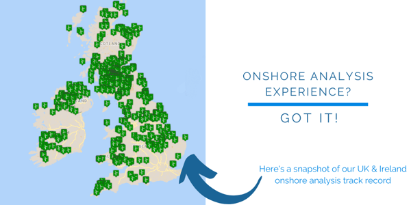 Snapshot of our UK and Ireland onshore wind analysis track record